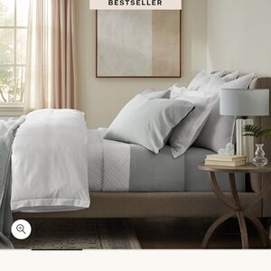 Luxury  Gray Bedding Set.boll & Branch.